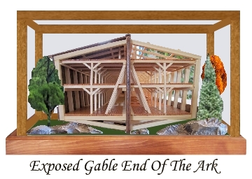 Exposed gable end of the Ark